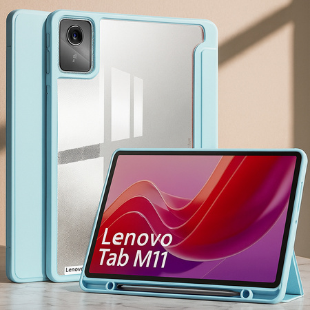 Puzdro Crystal case na Lenovo Tab M11 10.95 11 / 11 TB330, modré - ochranné so stojanom