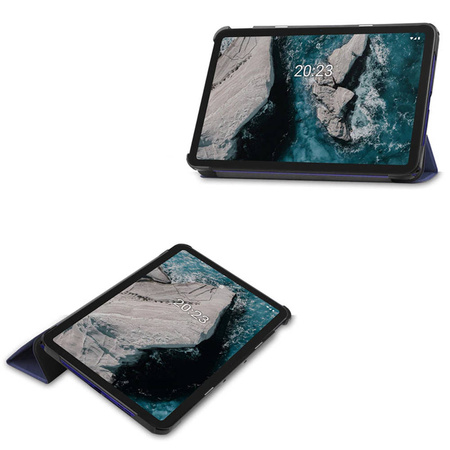 Puzdro Smart Case na Nokia T20, čierne - ochranné so stojanom, prístup k portom a tlačidlám