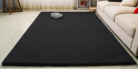 Rabbit Strado room rug 200x250 Black (Black)