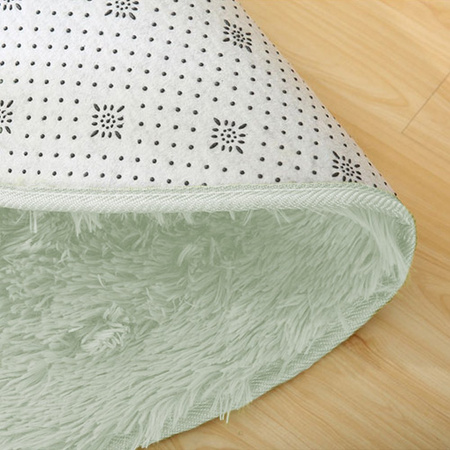 Shaggy Strado 90x90 WhiteLime round carpet (White LImon)