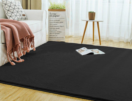 Rabbit Strado room rug 200x250 Black (Black)