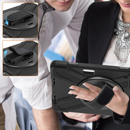 Puzdro pancierové Armor remienok na Xiaomi Mi Pad 6 / 6 Pro 2023 / 6 Pro, čierne - ochranné so stojanom