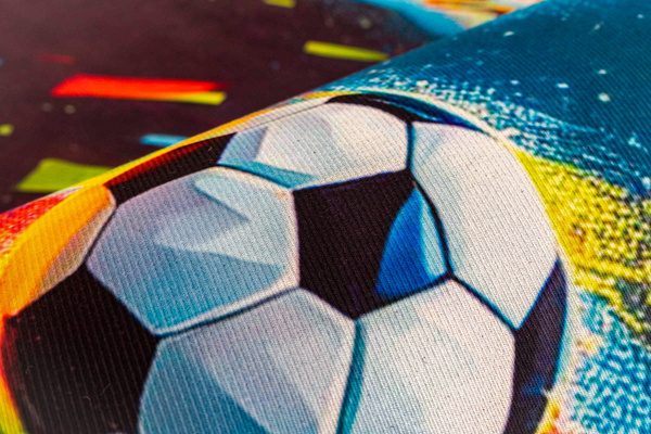 3D Strado FOOTBALL carpet 120x170 cm modern with football motif for youth and sports fan