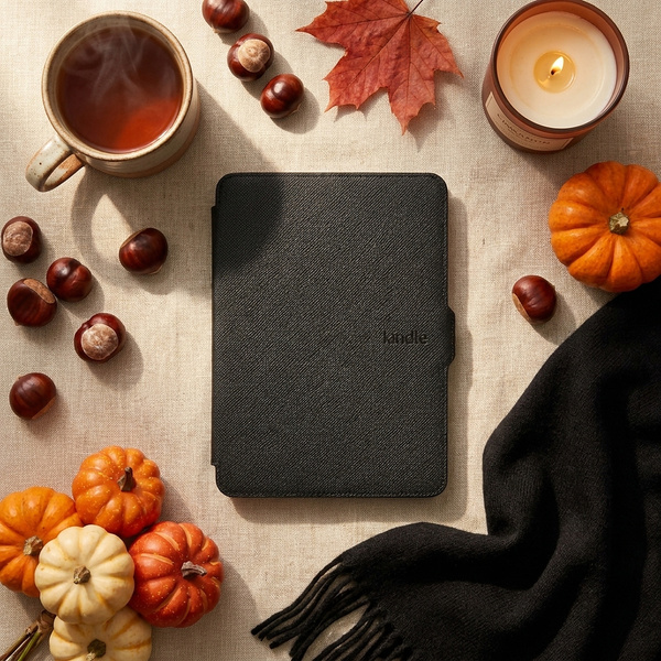 Book Cover black case for Kindle Paperwhite 1/2/3 with sleep function and elegant finish