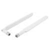 2x LTE antenna white for Huawei B593 E5186 B525 - antenna set to improve signal and coverage