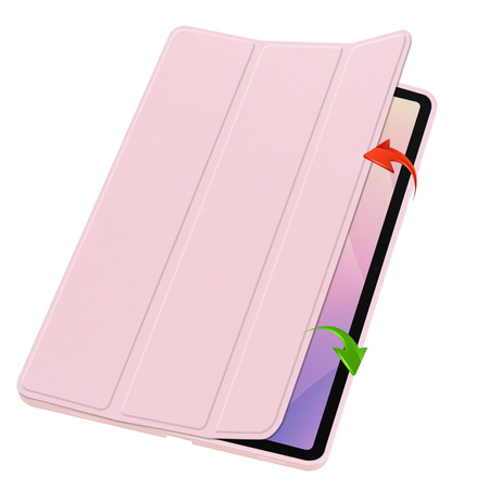 Puzdro Smart Pencil na Samsung Galaxy Tab S11 11 SM SMX736 s klapkou, ružové - ochranné