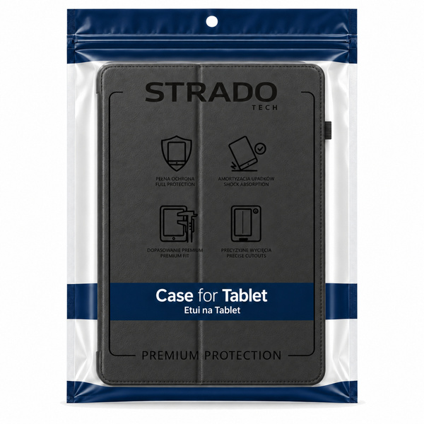 Etui obrotowe do Apple iPad 10.9 2022 gen 10 iPad 11 A16 2025 gen 11 - czarne