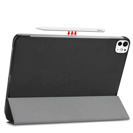 Etui Smart Case do iPad Pro 11 2024 Gen 5 A2836 A2837 A3006 / Gen. 5 A2836, czarne - ochronne