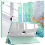 Puzdro grafické na Apple iPad 10.9 2022 Gen 10 / 11 2025 A16 Gen 11 s klapkou, zelené - ochranné so stojanom
