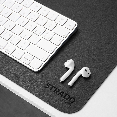 Desk mat mouse pad large Strado 90x45 (Black)