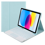 Etui z klawiaturą touch do iPad 10.9 10 Gen 2022 / iPad 11 Gen A16 2025 / iPad 10, niebieskie - ochronne