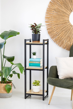 Kwietnik stojący metalowy stojak na kwiaty rośliny loft Vertico 105 cm