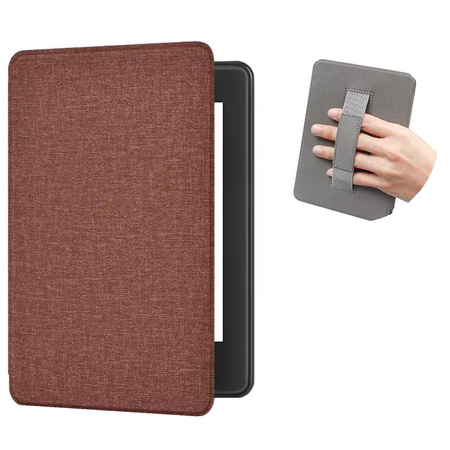 Etui z uchwytem do Kindle Paperwhite 6/ Colorsoft/ Signature Edition 2024, brązowe