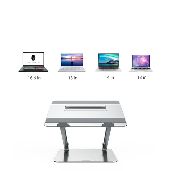 Nillkin ProDesk silver adjustable aluminum laptop stand for office and home use