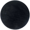 STRADO round Rabbit 3D plush soft like rabbit anti-slip carpet 150 Black