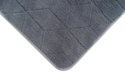 STRADO Rabbit 3D plush soft like rabbit anti-slip carpet 200x300 Grey