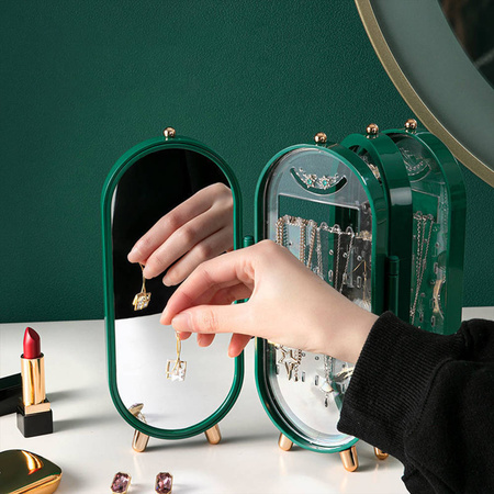 JANE compact jewelry box organizer two compartments minimalist style
