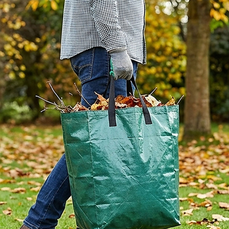 Worek kosz ogrodowy z uchwytami mocny na odpady liście trawę gałęzie 175L