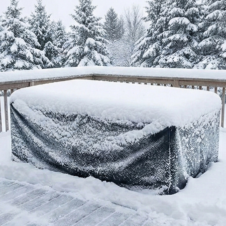 Pokrowiec na meble ogrodowe stół krzesła wodoodporny mocny 300x200x80cm XXL