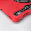 Etui pancerne Shockproof z uchwytem do Samsung Galaxy Tab S9 FE/S9/S10 FE, czerwone