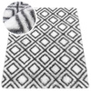 Dywan do salonu shaggy DECOR antypoślizgowy miękki puszysty modny 100x150 White Cube