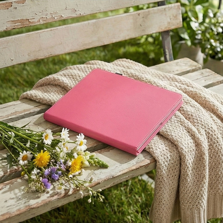 Puzdro otočné na iPad 10.9 2022 Gen. 10 / iPad 11 2025 A16 Gen. 11, ružové - ochranné so stojanom