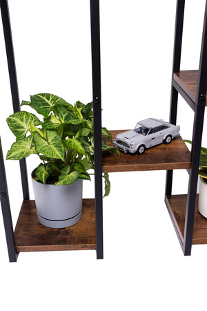 PANORAMA standing metal flower and plant stand - 6-tier VENGE