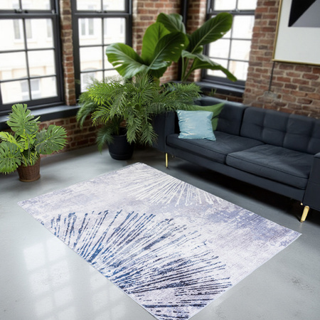 NOVO Strado modern carpet for living room delicate grey velvet pattern Grey Shine 200x300 cm