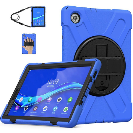 Etui Armor z paskiem uchwytem Strap do Lenovo Tab M10 TB-X306X/X306F (Niebieskie)