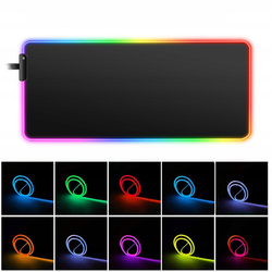 80x30 LED illuminated mouse pad for desk XXL mat COSMOS