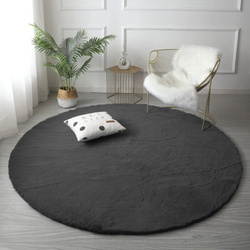 Rabbit Strado round rug 200x200 DeepGrey (Gray)