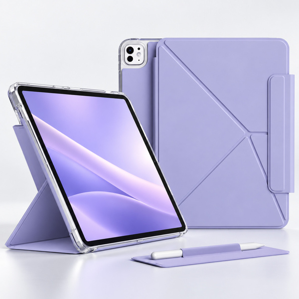 Etui Origami do Apple iPad Air 13 M4 M3 M2 2026/25/24 gen 8/7/6 - fioletowe