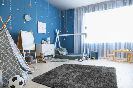 Shaggy Strado GreyNight carpet 120x170 cm - dark gray soft carpet for youth room or living room