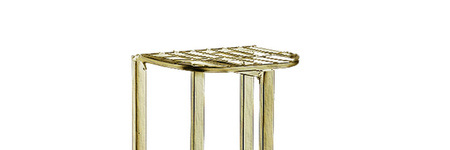 Gold standing metal flower stand for 6 flower pots- elegant flower stand