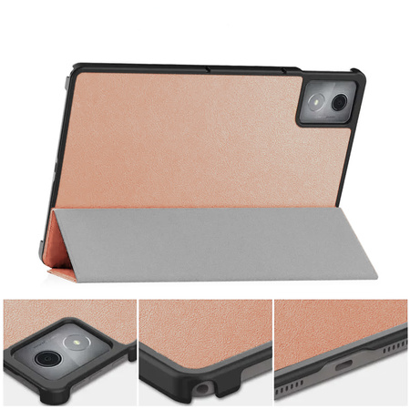 Puzdro Smart s klapkou na Lenovo Tab K11 Plus 11.45 / Lenovo K11 Plus, ružové zlato - ochranné so stojanom