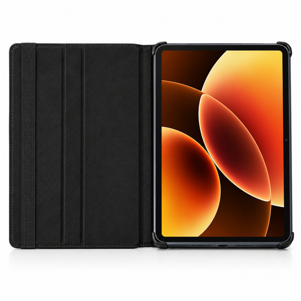 Etui obrotowe do Xiaomi Pad 7 / 7 PRO / Pad 8 / 8 PRO / Pad 9 z klapką - czarne