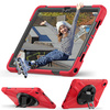 Puzdro Shockproof na Samsung Galaxy Tab A9 Plus 11 2023 X210 X215 X216, červené - ochranné so stojanom