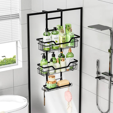 Strado Bathroom shelf hanging on glass
