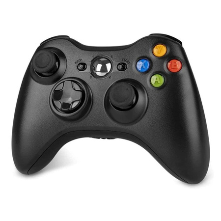 Bezdrôtový Gamepad ovládač na batérie 2xAA na konzolu Xbox 360, čierny