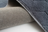STRADO round Rabbit 3D plush soft like rabbit anti-slip carpet 150 Grey