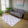 NOVO Strado modern carpet for living room delicate grey velvet pattern Morocco Grey 140x200 cm