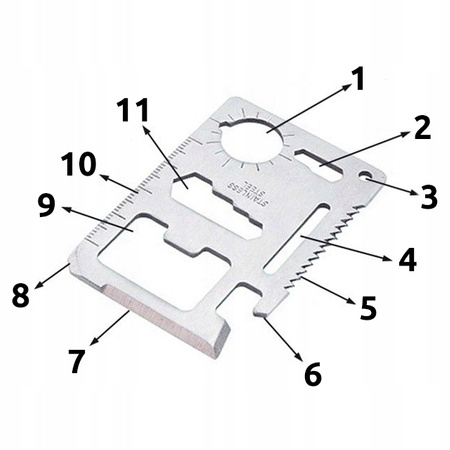 Zestaw survivalowy niezbędnik multitool SRV-62