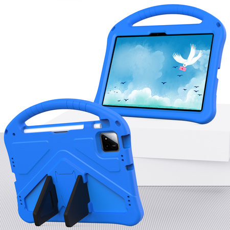 Puzdro FunColor na Xiaomi Pad 7 / Pad 7 Pro 11.2 pancierové / Xiaomi Pad 7 Pro, modré - ochranné so stojanom