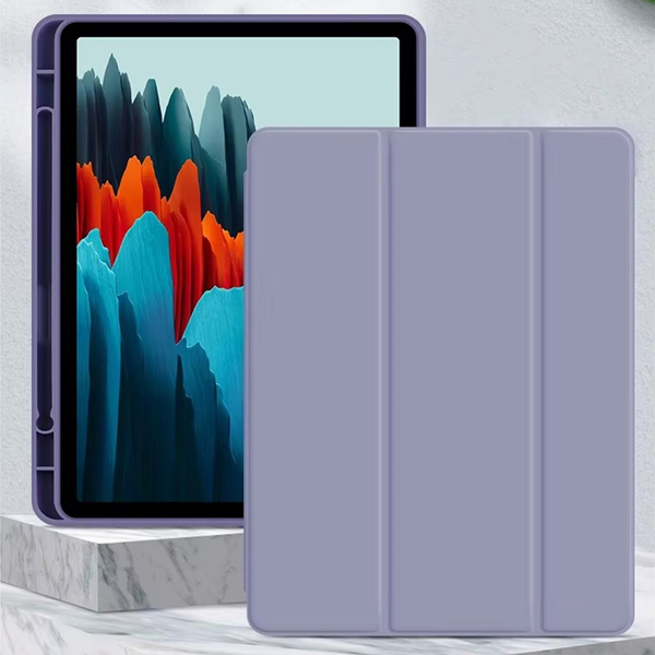 Etui Smart z uchwytem rysik do Samsung Galaxy Tab S9 / S9 S10, fioletowe - ochronne z podstawką