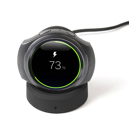 Nabíjačka indukčná magnetická stanica dokovacia na Galaxy Watch Gear S2 S3, čierna