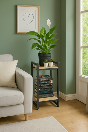 Kwietnik VERTICO stojący metalowy stojak na kwiaty rośliny loft 65x35x30cm