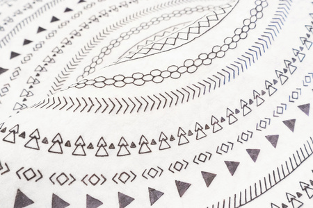 Round carpet NOVO Strado modern oriental pattern for living room Zenith 100x100 cm