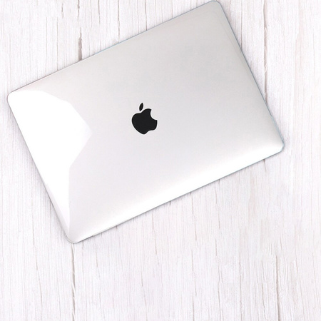 Puzdro Shell obal na Apple MacBook Air 13 13.6 M3 2024 / M4 2025, priehľadné - ochranné