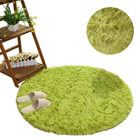 Shaggy Strado 120x120 round carpet GreenGrass (Green)