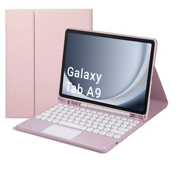 Puzdro s klávesnicou Bluetooth na Samsung Galaxy Tab A9 8.7 X110 / X115, ružové - ochranné